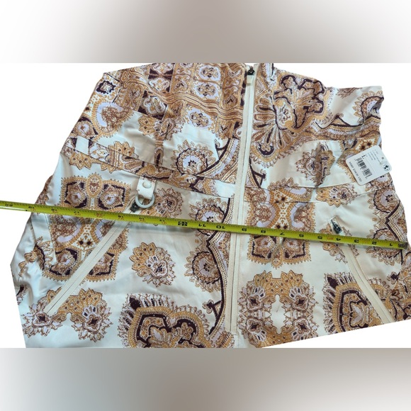 NWT Free People Movement Alpine Glow Printed Snow Bib Brushed Sail Paisley - Picture 15 of 16